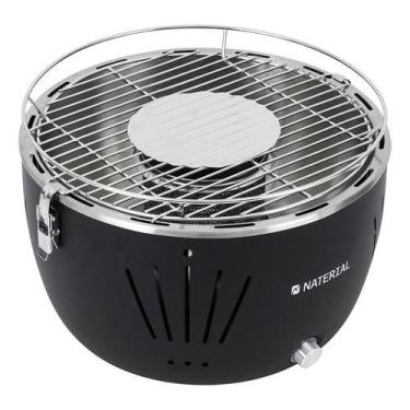 Imagem de Churrasqueira Carvao Table Grill Portatil Naterial Preta, Preto