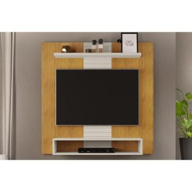 Imagem de Painel Home p/TV até 47 Polegadas Smart c/ Prateleira e Nichos 120x120