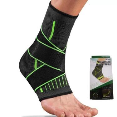 Imagem de Tornozeleira de Compressão Sports Ortopédica Ajustável Fitness, Único