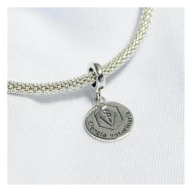 Imagem de Berloque Pingente Medicina Ciência Veterinaria Prata 925 - ABerlocaria