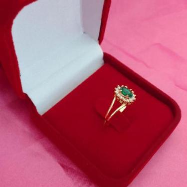 Imagem de Anel Formatura Medicina Enfermagem Banho de Ouro 18k - Joias Danisam