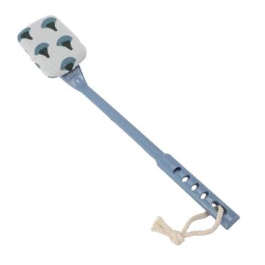 Imagem de Escova de Chuveiro Com Cabo Longo, Ergonômica, Esfoliante para As Costas, Escova Corporal de Banho Com Pano de Reposição para Limpeza Confortável do Corpo (Azul)