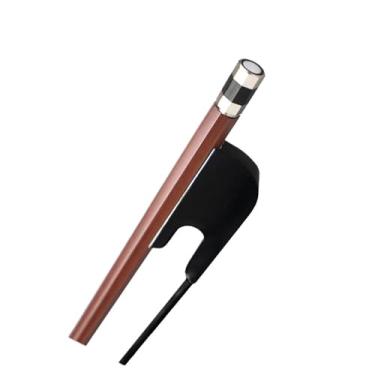 Imagem de 1 peça arco de violino pau jacarandá brasileiro com crina preta 4/4 3/4 1/2 1/4 1/8 seleção de tamanho Arco violino prático(4-4 Size)