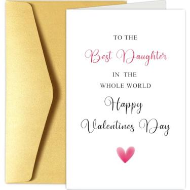 Imagem de Doce cartão de dia dos namorados para filha, cartão de dia dos namorados da mãe pai, presentes de dia dos namorados, cartão de feliz dia dos namorados para a melhor filha