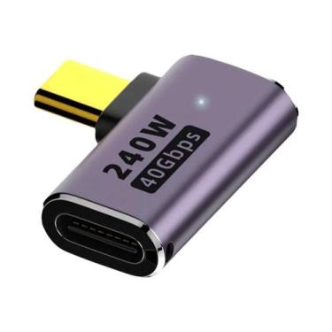 Imagem de Adaptador USB-C 240W (5A) com OTG - Carregamento Rápido USB4.0 (40Gbps