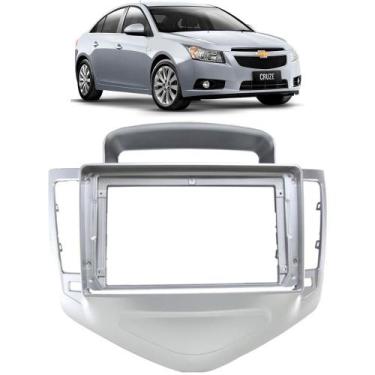 Imagem de Moldura painel cruze 11/16 9 pol chevrolet - Ecarframe, Prata