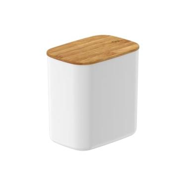 Imagem de Pote Hermético Tampa De Bambu Porta Mantimentos Alimentos Arroz Feijão Açúcar 1,5L (Sem Personalizar)