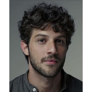 Imagem de Beweig Peruca Masculina Preta Curta Cacheada Em Camadas Cosplay Peruca Sintética Halloween Cabelo Peruca Com Touca