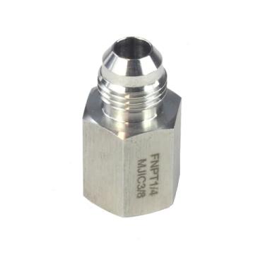 Imagem de HFS (R) 1/10.2 cm FNPT para MACHO 3/20.3 cm JIC adaptador de aço inoxidável S 304 3A