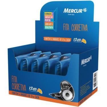 Imagem de Corretivo em Fita Mercur 4,2MM X 12M Caixa com 6 Unidades