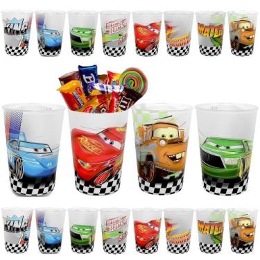 Imagem de Kit 10 Copos do Carros para Doces Lembranças Aniversário Crianças - Pl