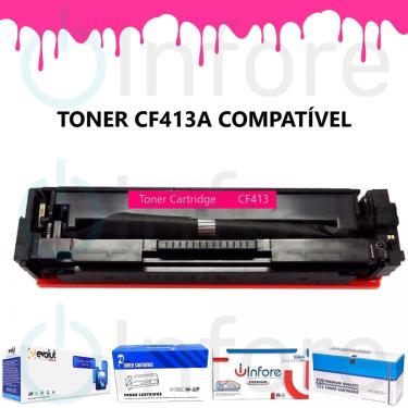 Imagem de Toner Cf413a 413a Magenta Compatível M452dw M452nw M477fdw M477fnw