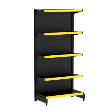 Imagem de Gôndola Preta Central Ponta 0,80m de Largura x 1,70m de Altura – Amapá - Amarelo