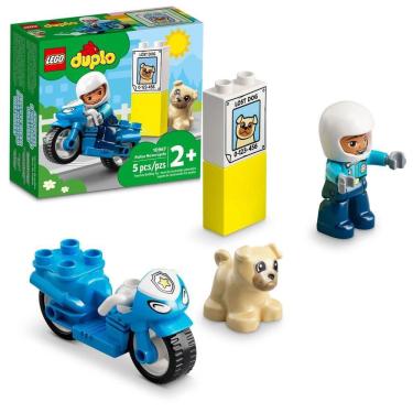 Imagem de Lego Duplo Moto De Resgate Da Polícia, Brinquedo 2 +