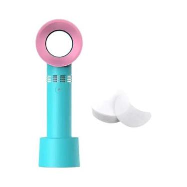 Imagem de Ventilador de cílios sem lâmina portátil pequeno criativo mini portáti