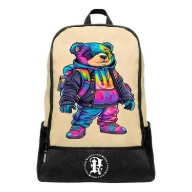 Imagem de Mochila Escolar Pega a Visão Estampado Urso Masculina-Masculino