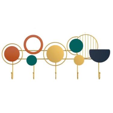 Imagem de ZYHSIJOBAS Cabideiro de parede decorativo para pendurar na parede criativo de luxo para pendurar roupas gancho atrás da porta gancho para pendurar casaco, cachecol, bolsa, toalha, chapéu ganchos de
