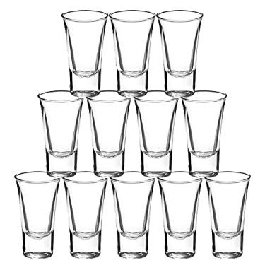 Imagem de Gmark – Conjunto de copos pesados de 60 ml – Perfeito para degustação de vinho, atirador, coqueteleira, jigger, tequila, Clear, 12 Pack, 1