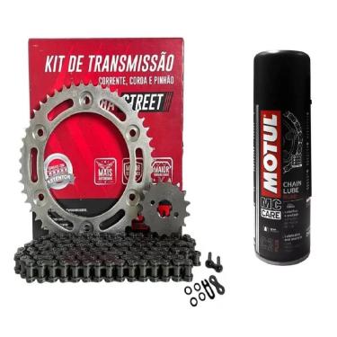 Imagem de Kit Transmissao Tracao Relacao Honda Cb250f Twister 2016 A 2022 Did 64945 + Motul C2