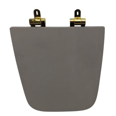 Imagem de Assento Sanitário Poliéster Para Louça Boss (incepa) Slow Close Cinza Fosco