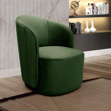 Imagem de Poltrona Concha Stela Decoração Moderna Verde