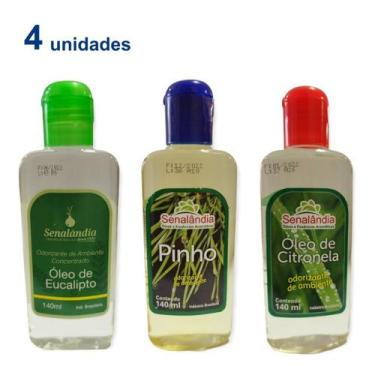 Imagem de Kit 4 Essência Concentrada Óleo Sortido Odorizador Perfumado Limpador 