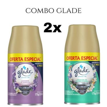 Imagem de Combo Odorizador de Ambiente Glade Refil Automatic 269ml, Roxo/Verde