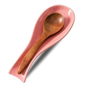 Imagem de Tikooere Descanso De Colher Cerâmica Para Fogão, Suporte Grande 8,7" Bancada Cozinha, Utensílio Porcelana Presente Ação Graças E Dia Das Mães, Lavável Na Máquina Lavar Louça, Resistente Ao Calor, Ro