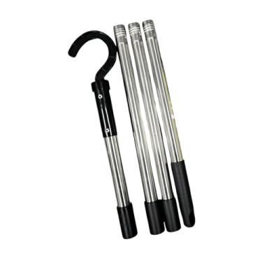 Imagem de Generic Gancho para ferramenta de manutenção de piscina robótica Gancho para vara de piscina Fácil de usar para aspirador de pó Acessórios ajustáveis, 4 Seções