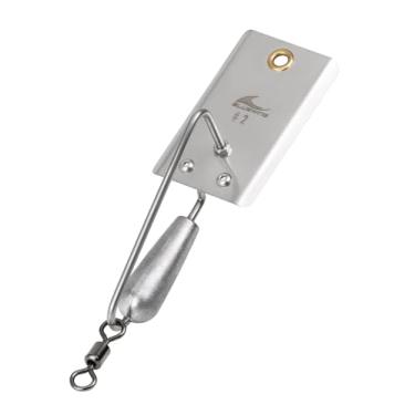 Imagem de BLUEWING Plaina de pesca pesada com lâmina de aço inoxidável e 56,7 g Pesos de pesca Offshore Plaina Downrigger para Wahoo, Kingfish, pesca de atum, #59-59 g Original