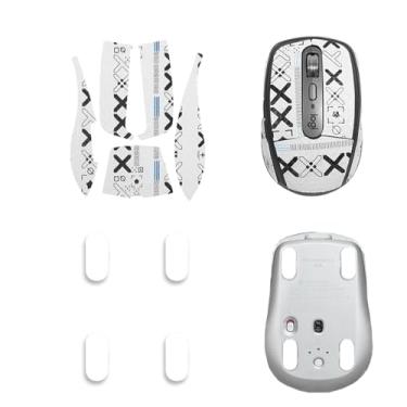 Imagem de NOUKAJU Fita de aderência de mouse para Logitech MX Anywhere 3/3S, bordas curvas arredondadas patins, kit de atualização de mouse profissional pré-cortado resistente ao suor autoadesivo (almofada de
