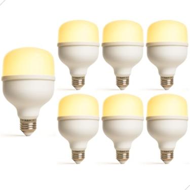 Imagem de Lâmpada Led Bulbo 20w 3000k Branco Quente Bivolt 127v e 220v Luz Amarela para Ambientes Aconchegantes E27 Econômica (7)