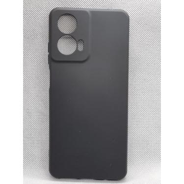 Imagem de Capa Aveludada Silicone Para Moto G24 (preto)
