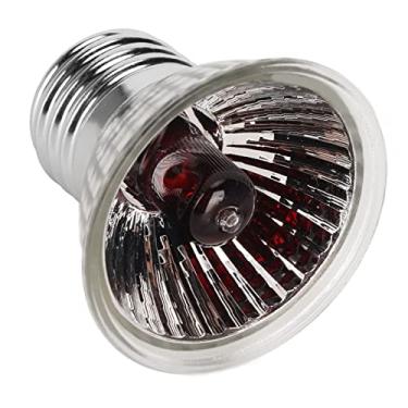 Imagem de Generic Lâmpada de Calor para Répteis, Touradas de Reposição de Luz de Calor para Répteis de Alumínio, 25 W, Economia de Energia, Lâmpada de Rosca Padrão Head E27, Uvas UVB para Cobras de Sapo (220V)