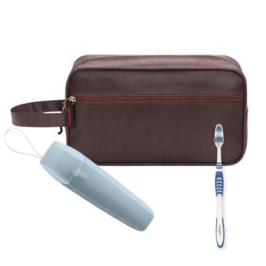 Imagem de Nécessaire Executiva Premium Nylon Porta Escova Impermeável - Mormino,