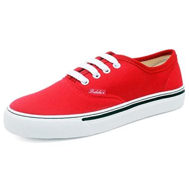 Imagem de Tênis Feminino Casual Basico de Amarrar Cano Baixo Confortavel TENIS500, Polo Blu ORIGINAL (Vermelho, BR, Adulto, Numérico, 34)