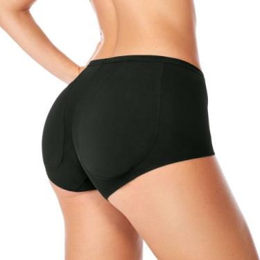 Imagem de Calcinha magic Bumbum Enchimento Sem costura Zee Rucci, Preto, M