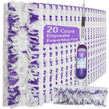 Imagem de Esfregões descartáveis Swiffer PowerMop Multi-Surface, pacote com 20 -