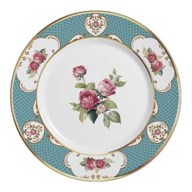 Imagem de Conjunto Com 6 Pratos Raso Singapura Turquesa 29Cm