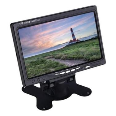 Imagem de Monitor LCD Digital de 7 Polegadas, Tela Colorida, Entradas HDMI, VGA e AV