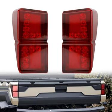 Imagem de smotrcc Luzes traseiras Ranger XP 1000, lanternas traseiras de LED compatíveis com Polaris Ranger XP 1000/1000 Crew 2018-2025, conjunto de luz de freio traseira vermelha, substitui OEM 2413766, (2