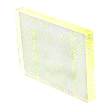 Imagem de Régua de Azimute VTA Acrílico LP Gravador de de Tonearm Elevação Régua de Alinhamento de Cabeça