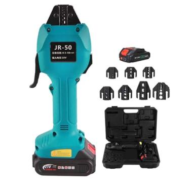 Imagem de CNAOHGHN 16 Kn Alicate De Crimpagem De Terminais De Cabo EléTrico De 18 V Por Bateria, Com 1/2 Bateria E Caixa De Armazenamento, Alcance De Crimpagem De 0,5 A 50 Mm², Crimpagem RáPida De 1,5 S