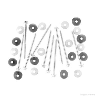 Imagem de Kit Parafuso para Telhas 5/16X165 10 Peças com 2 Arruelas - 6006 - URGENFIX