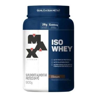 Imagem de Whey Protein Isolado Iso Whey (900g) Max Titanium, Chocolate