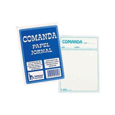 Imagem de 50 Folhas Bloco de Comanda de Papel de Jornal Para Restaurante - Tamoi