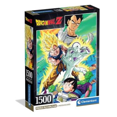 Imagem de Clementoni Quebra-cabeça Dragon Ball Z 1500 peças, caixa compacta - quebra-cabeça adulto de 14 a 99 anos, presente para homem e mulher, feito na Itália, 31747