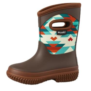 Imagem de OAKI Botas de chuva infantis de neoprene, botas de neve, botas Muck, Escalante, 19