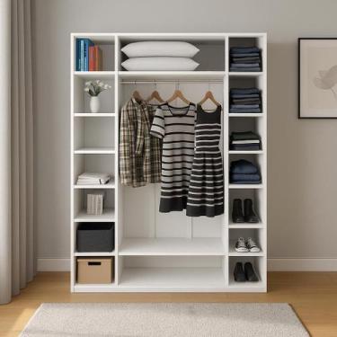 Imagem de Armário Colmeia Cabideiro M7 100%mdf Closet Roupa Cabide - VETORIAL MÓ