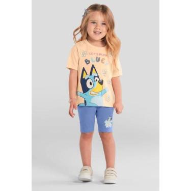 Imagem de Conjunto infantil menina da Bluey Brandili 1, 3, Laranja